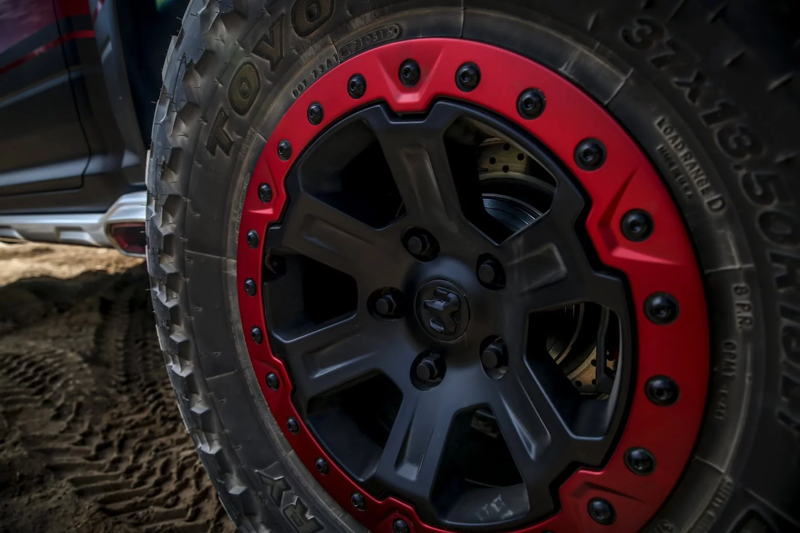 Beadlock wheels on the RAM Rebel TRX