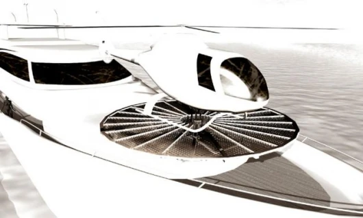 Headland's retractable helipads for yachts