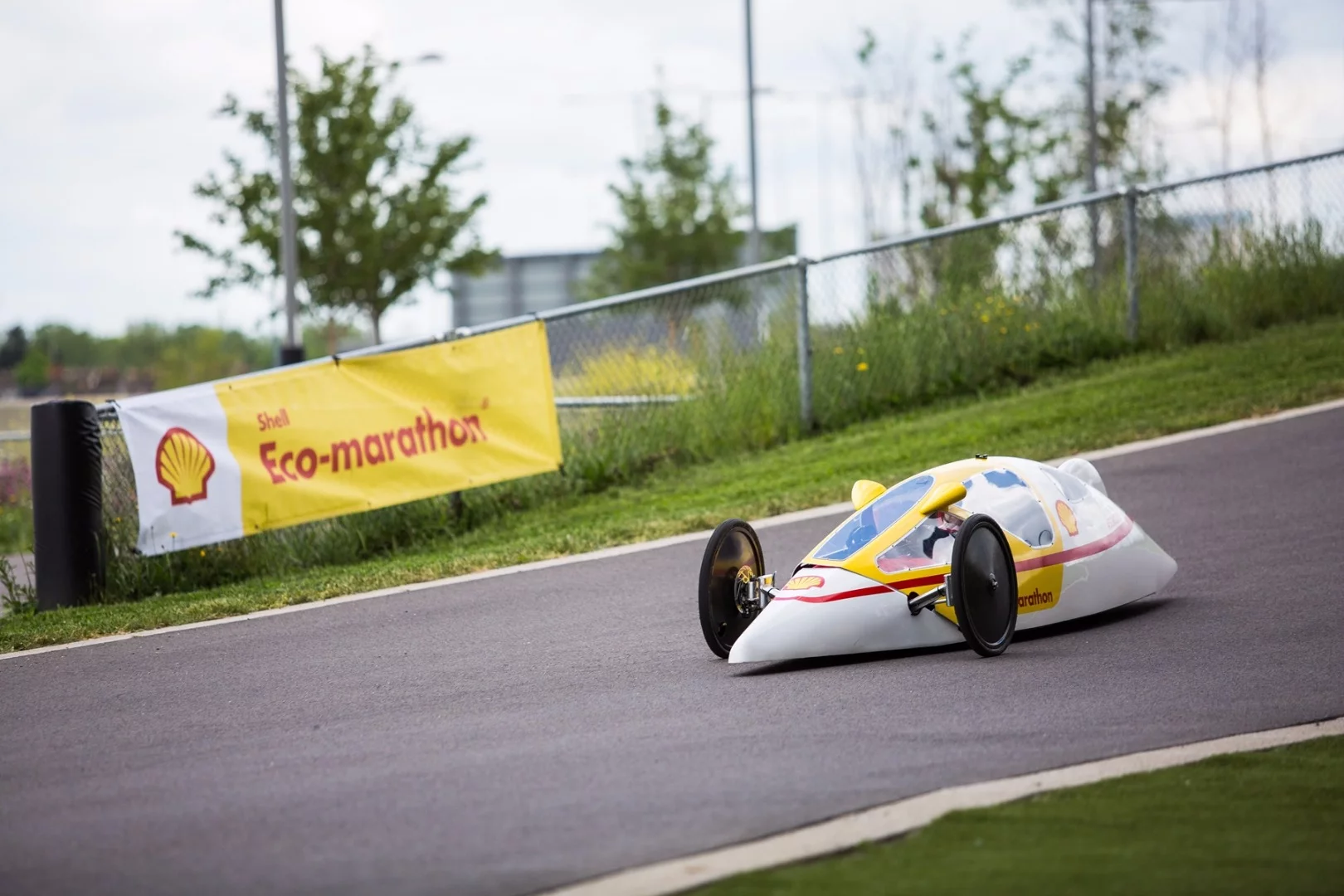 The car is powered by a 163-cc Honda engine and runs on unleaded gasoline