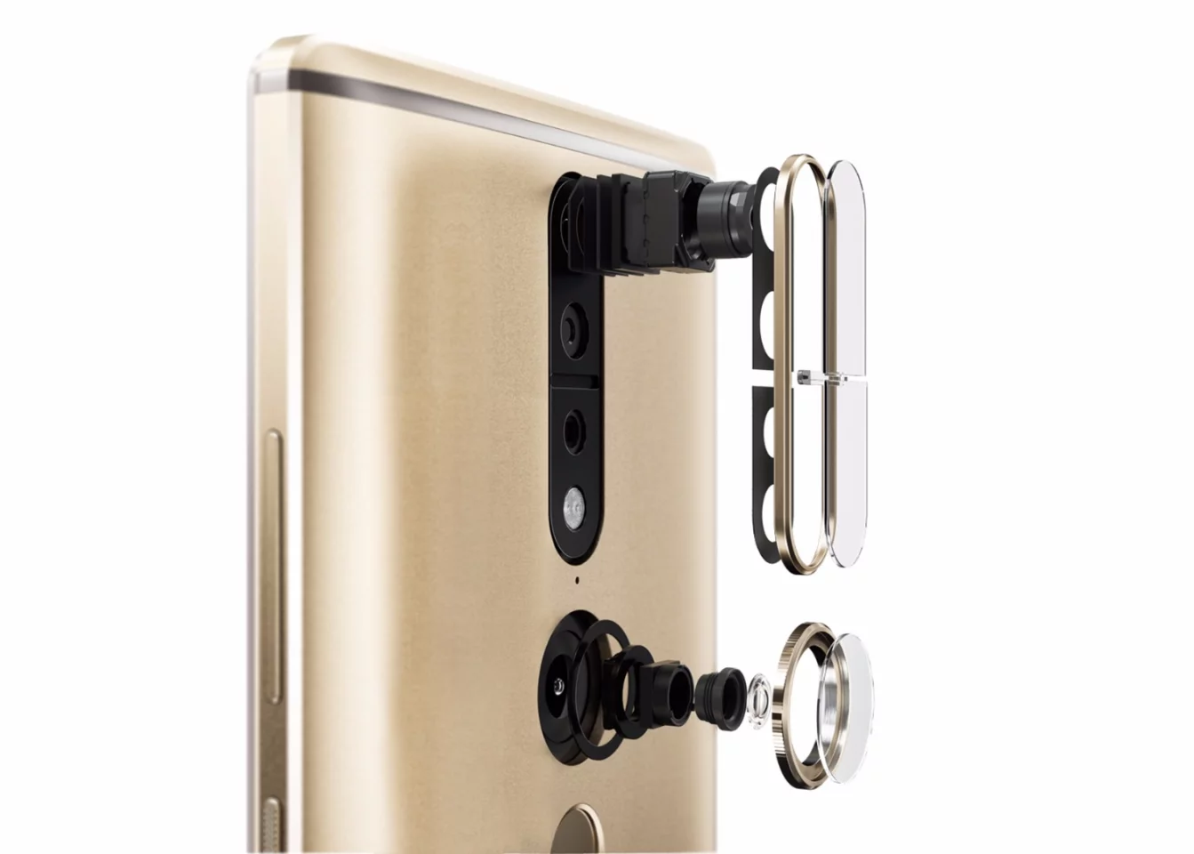 Extra depth sensors and motion tracking capabilities are built into the phone's 16 MP camera