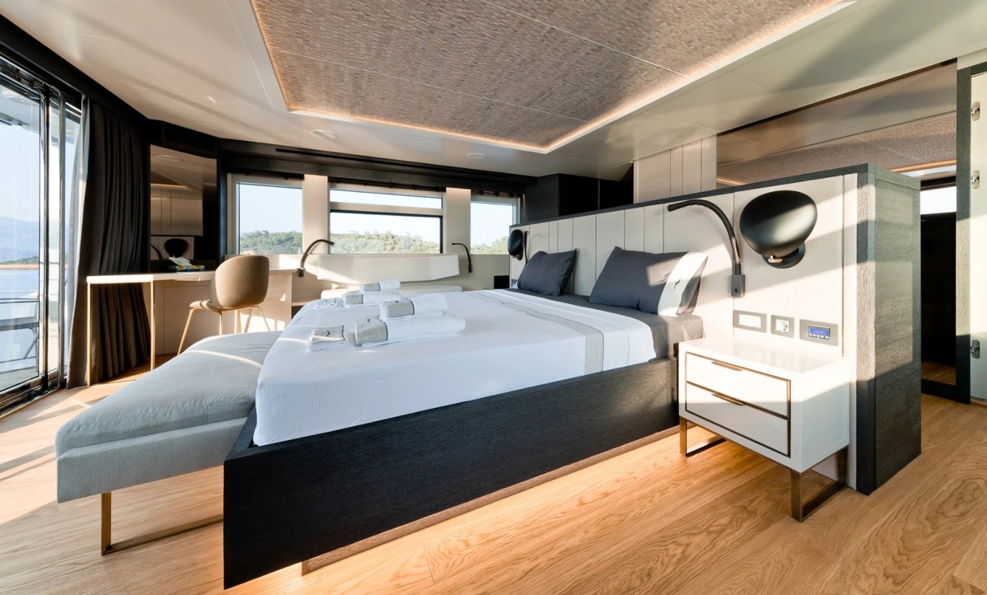 Inside the master suite