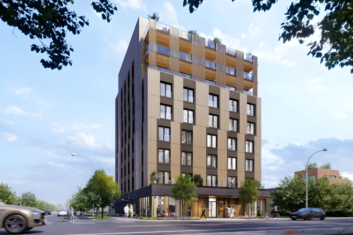 230 Royal York will be the tallest mass timber residential building in Toronto and, thanks to its prefabricated construction, will be built in just 90 days