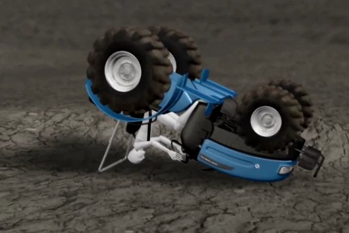 Air-Rops is designed to keep farm workers safe in the event of a rollover