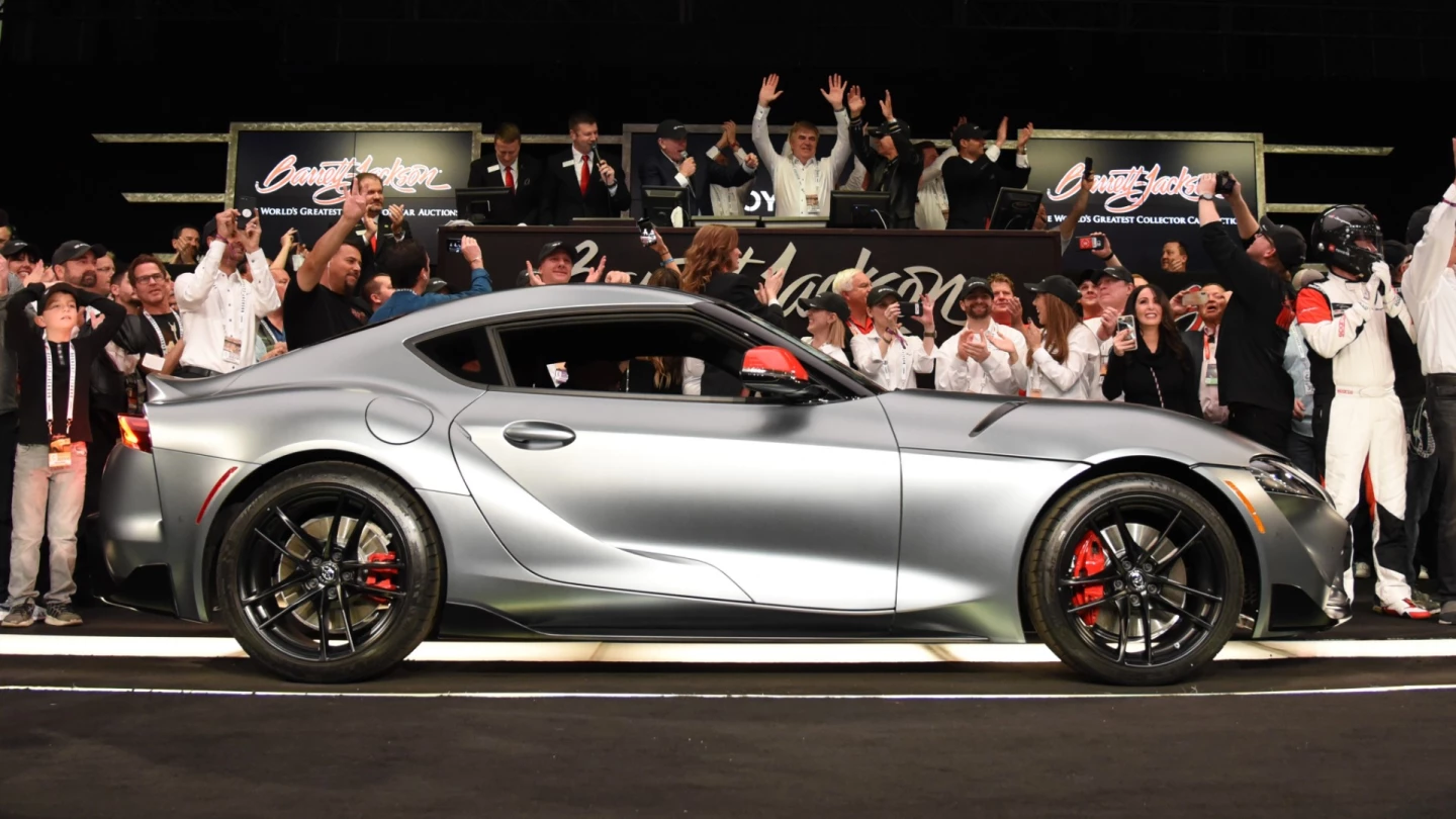 $2,100,000 | 2020 TOYOTA SUPRA - FIRST PRODUCTION VIN 20201 | Auction Link: Barrett-Jackson
