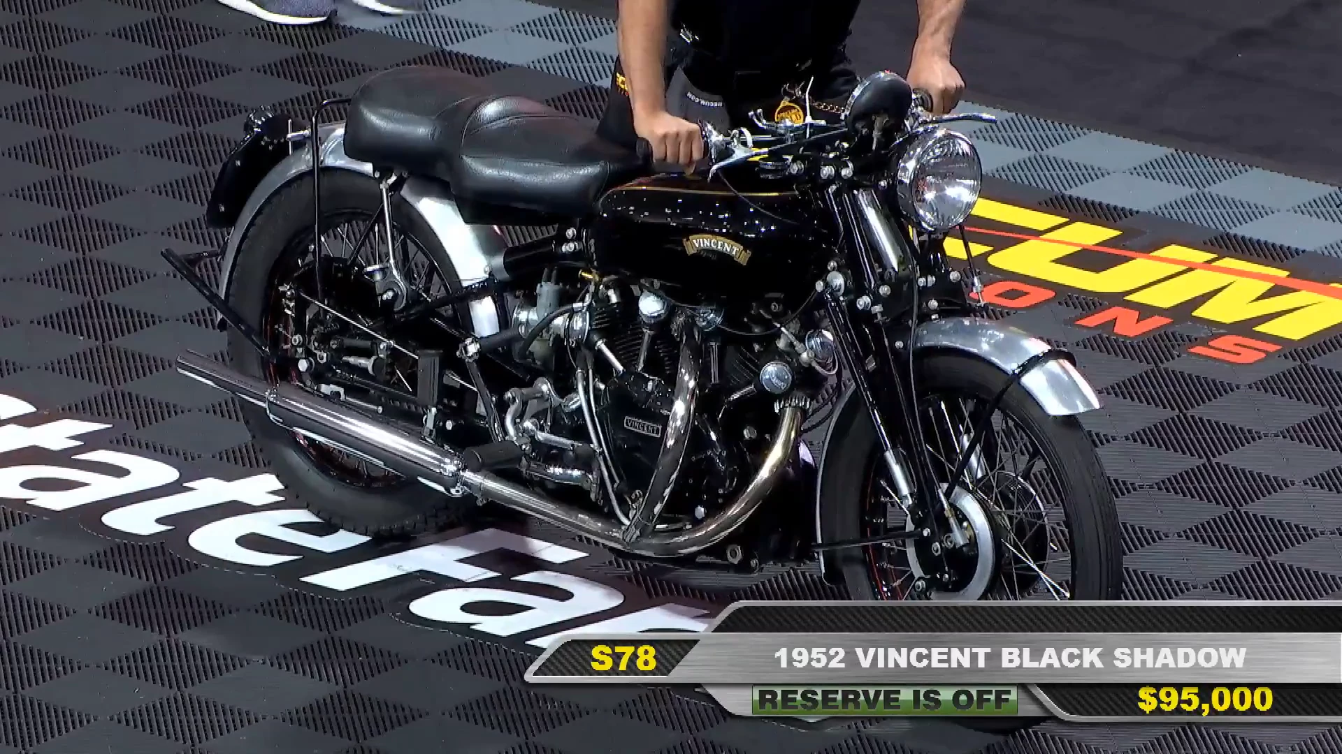 1952 Vincent Black Shadow Series C | Price: $101,750 | Estimate: $90,000 - $110,000 | Auctioneer: Mecum | Lot S78 | Auction Description