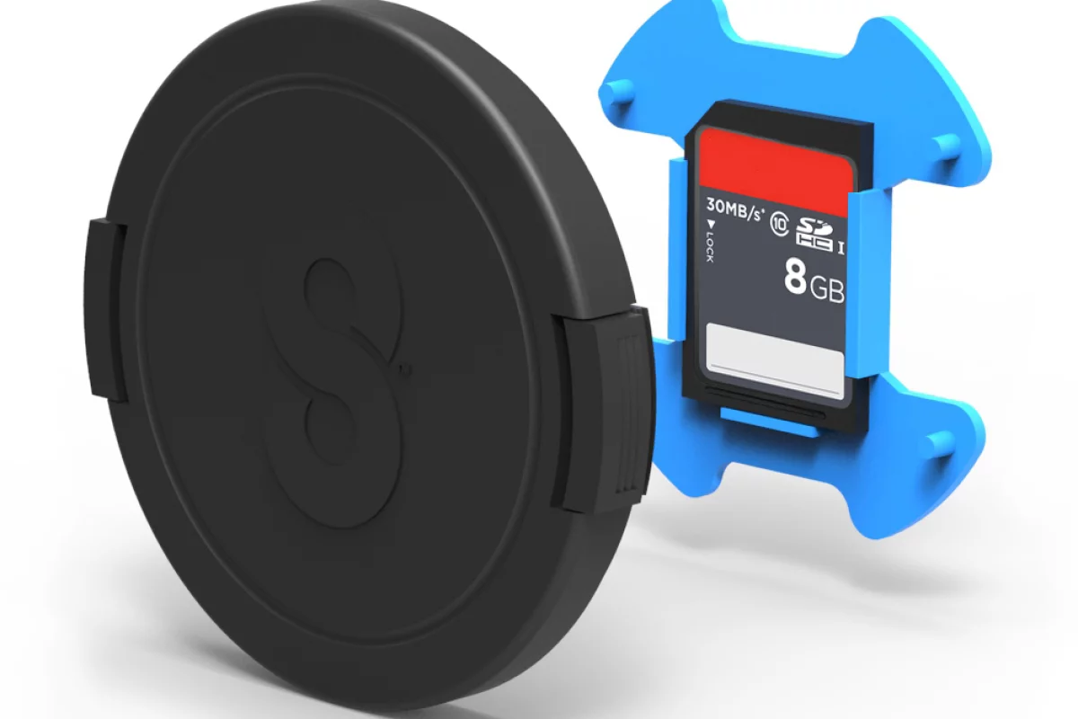 The Snapper Cap protects a lens and adds the storage space needed for stowing a spare memory card