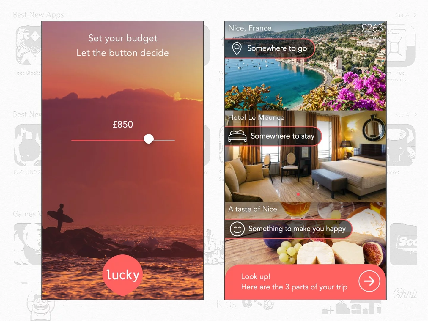 LuckyTrip lets you book a vacation in minutes