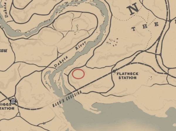 The stranger who clues you in can be found on a hill just east of Flatneck Station