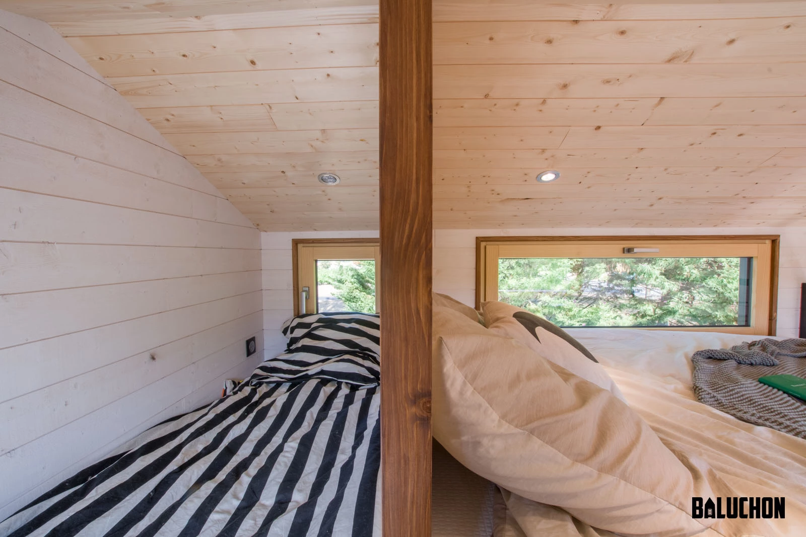 The Hauméa tiny house squeezes two beds into one loft space