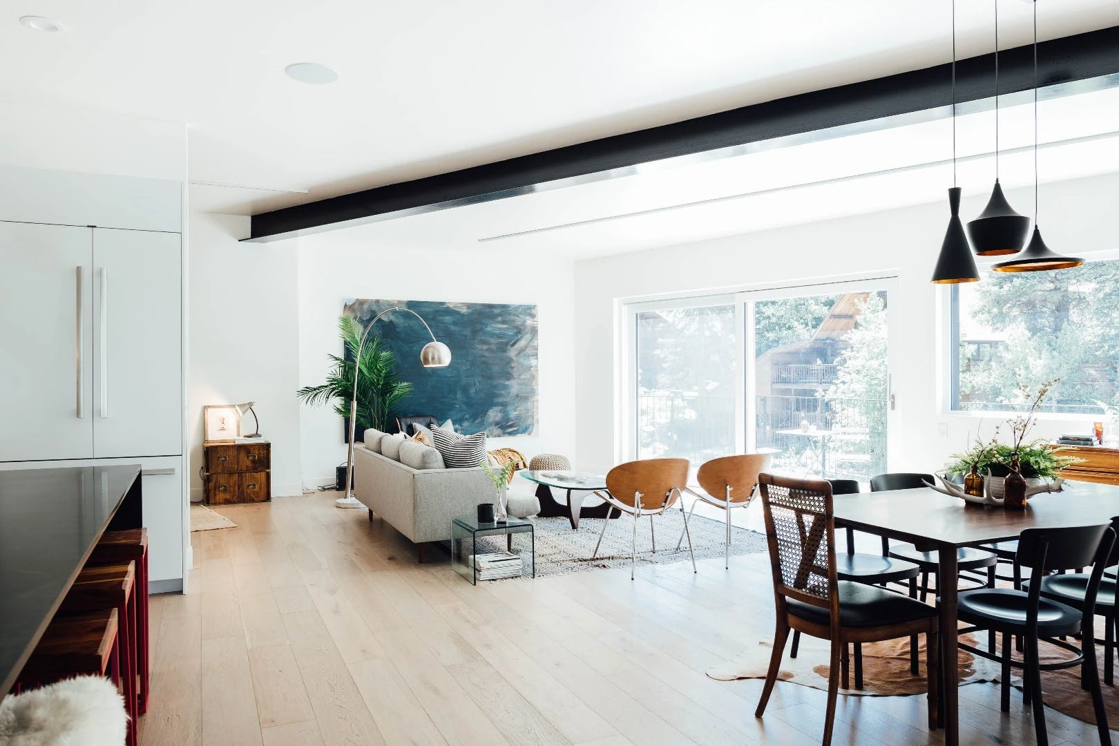Living area inside the Treehaus