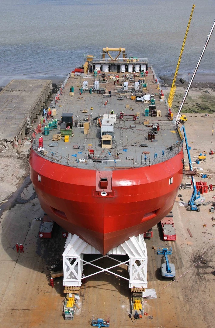 Royal Research Ship (RRS) still needs its superstructure