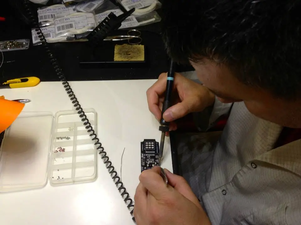 Working on an F-Pedal pre-production prototype