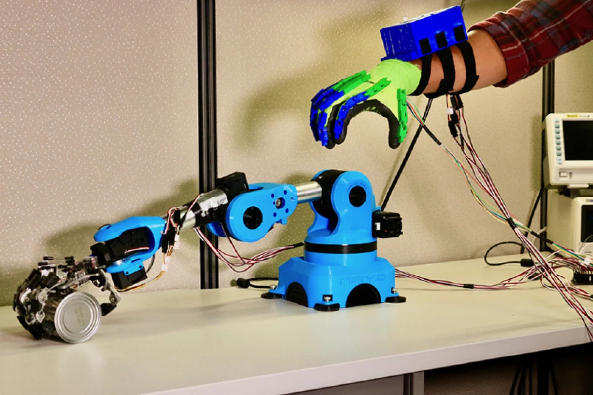 The system allows a human operator to feel how close a robotic gripper's fingers are getting to delicate biological tissue