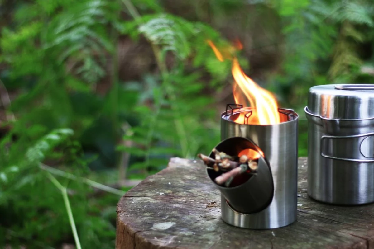 The cleverly designed Kombuis cooking stove