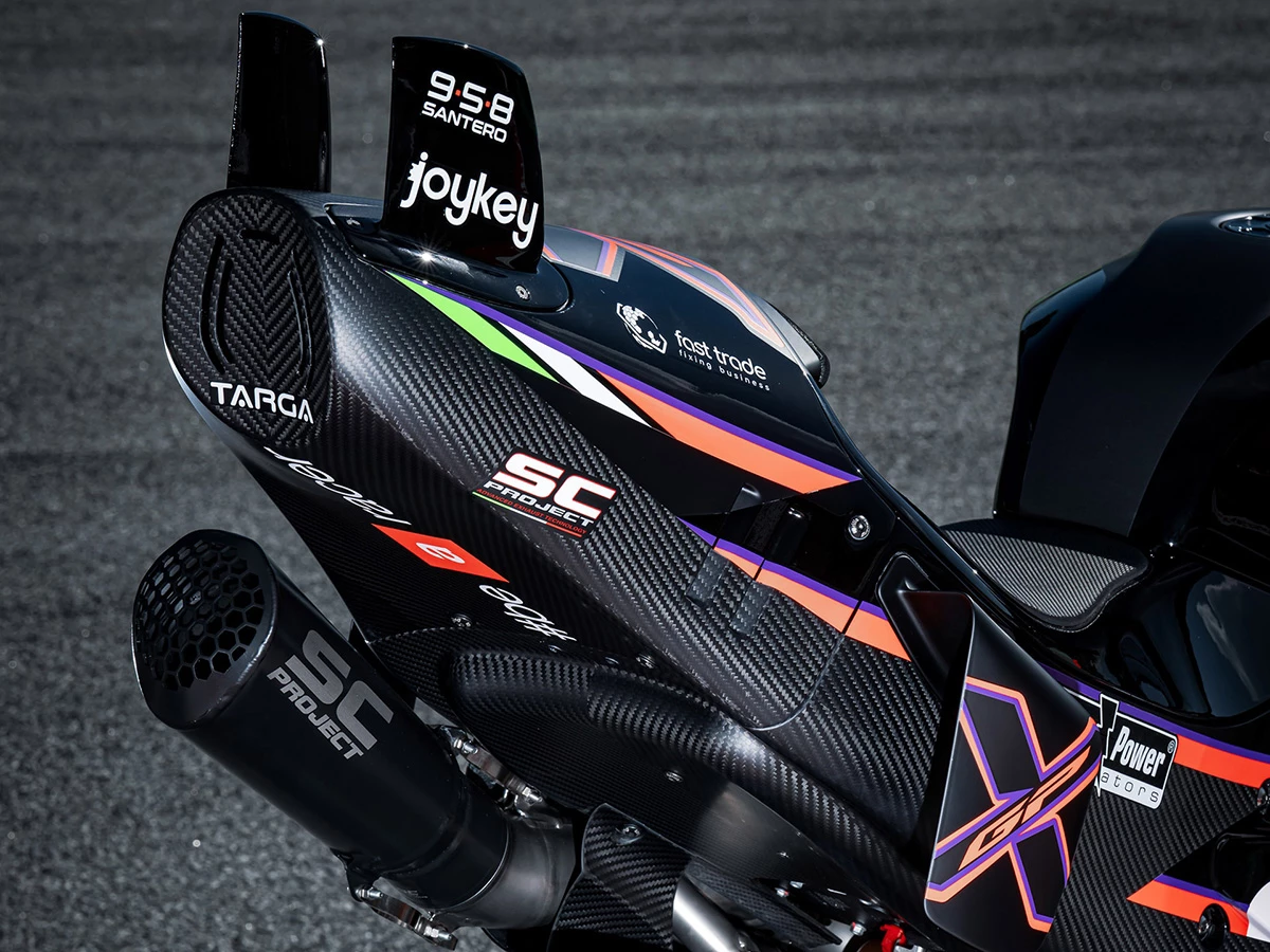 The X-GP is the first-ever production bike to get tail wings