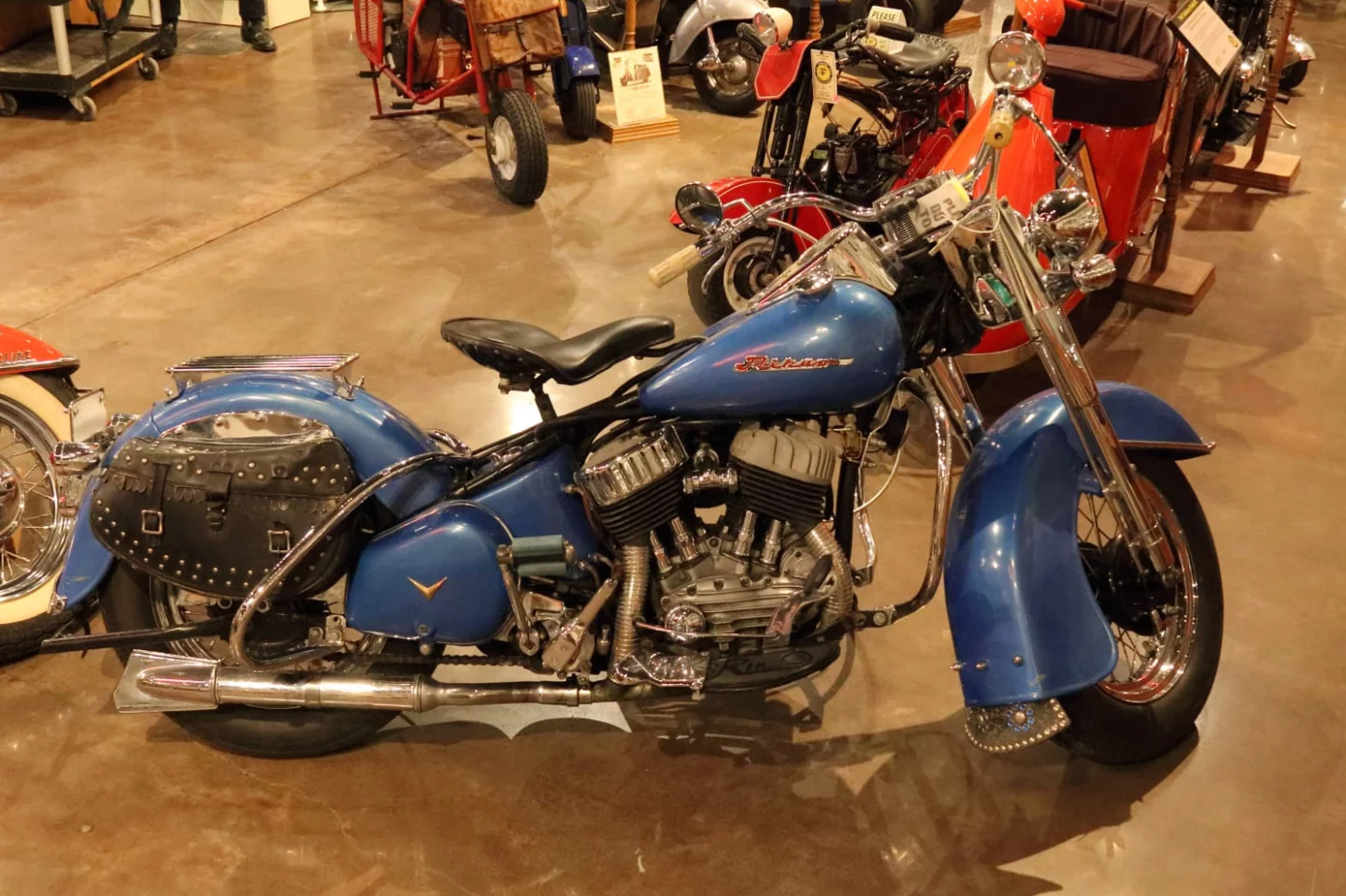 It looks like a Harley-Davidson, but it is indeed a Japanese version of the Harley-Davidson, produced under license. Rarer than rare, only a handful have ever reached auction in the West, and this unit set an auction record price.