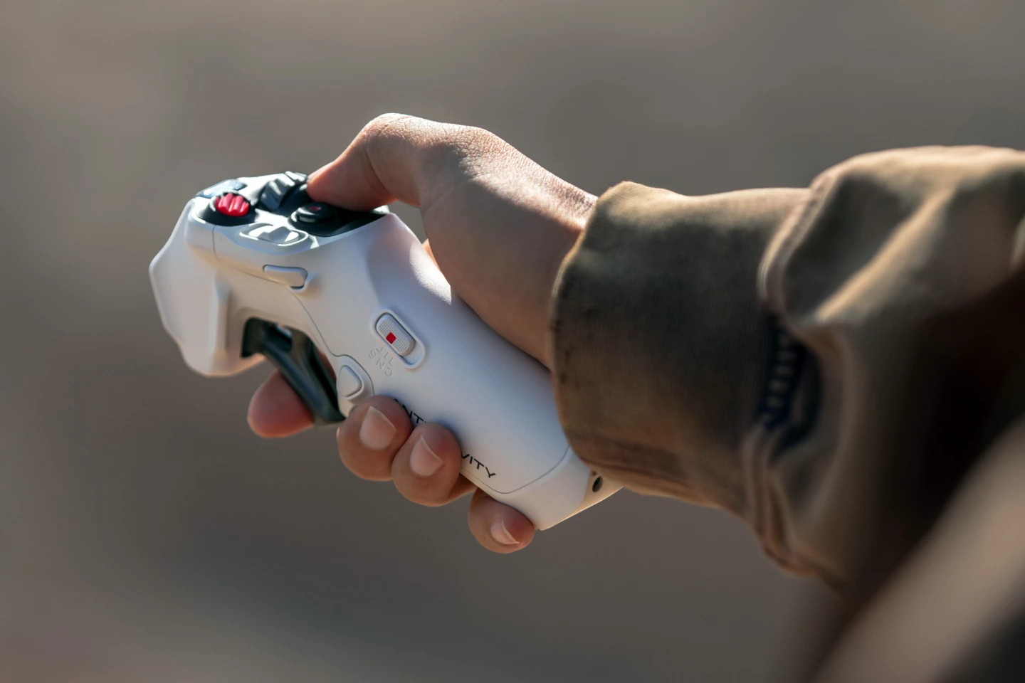 The Grip controller makes flying the drone super easy and intuitive. All the buttons are well placed and each have a different tactile feel making it easy to remember which is