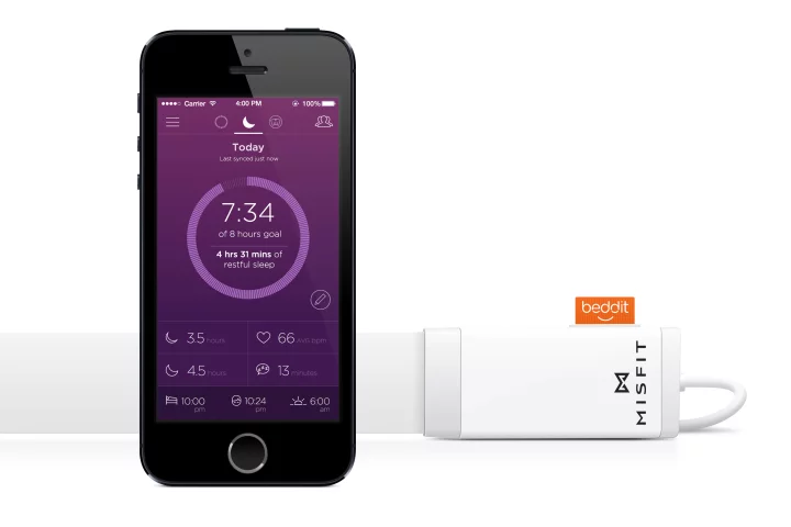 The Misfit Beddit Sleep System consists of a sensor unit and an app