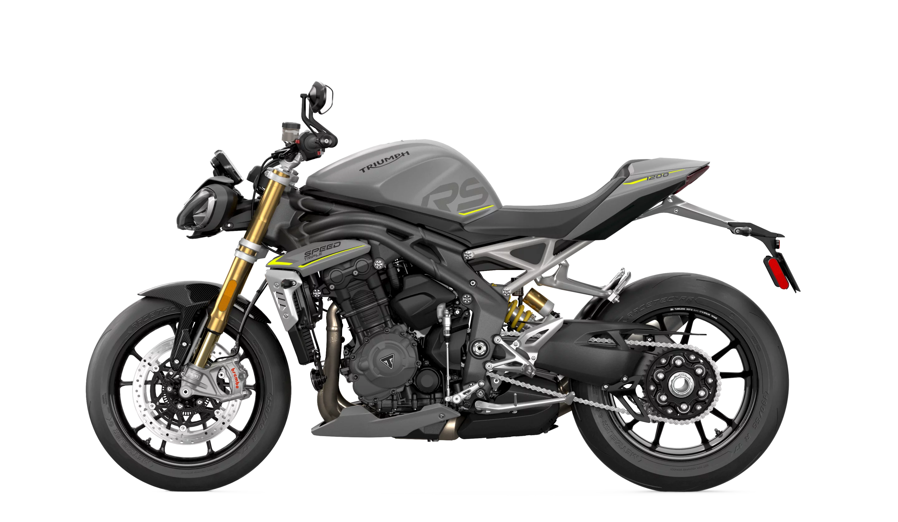 The 2021 Triumph Speed Triple 1200 RS sports a new cast aluminum frame