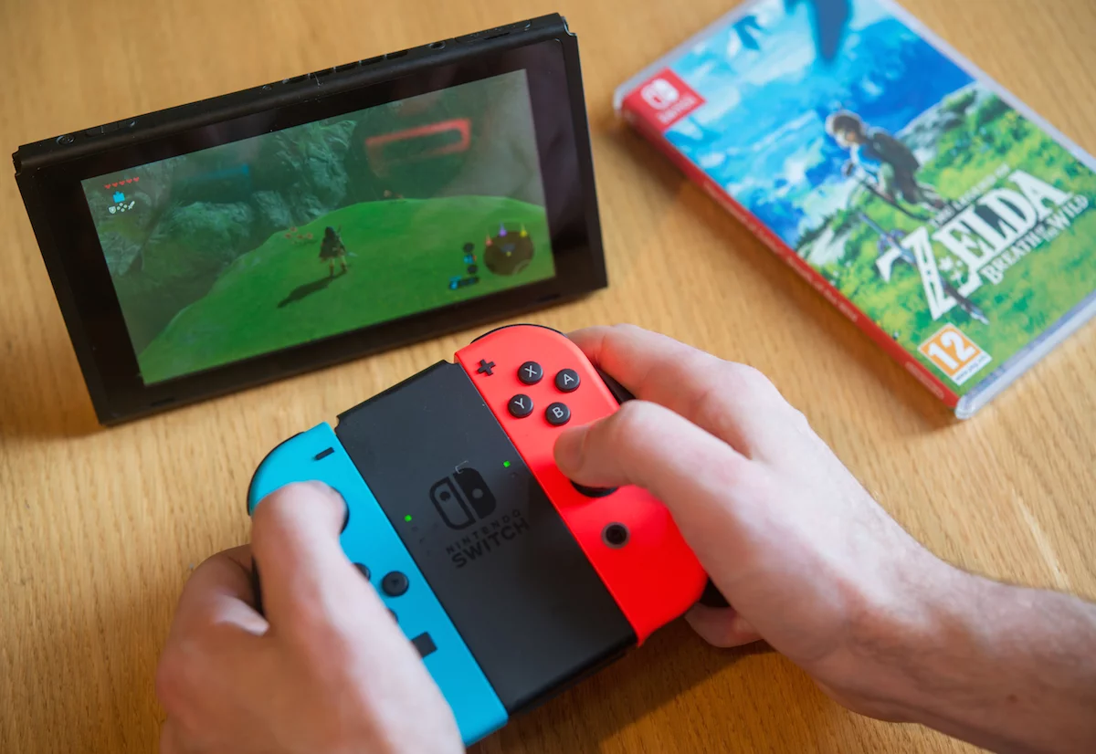 The Nintendo Switch can be played in tabletop mode almost anywhere