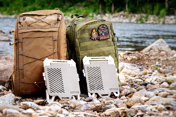 The GrilTi Ever folds down flat when not in use