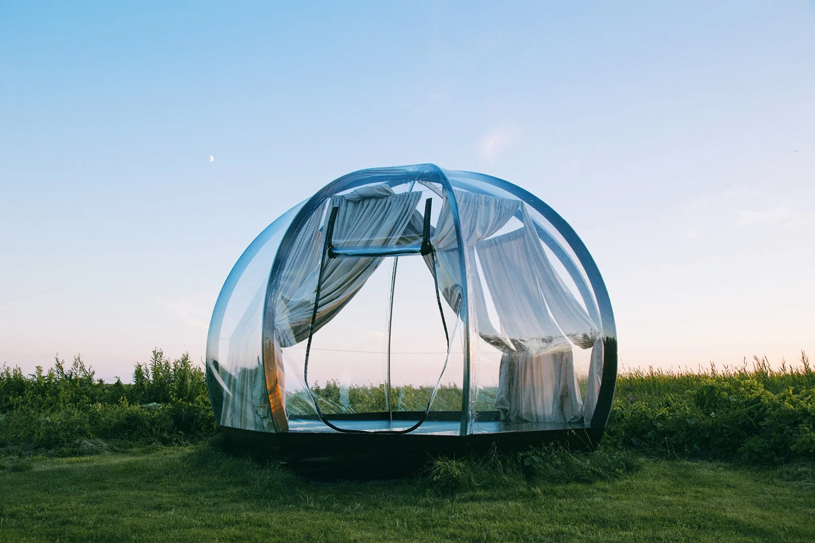 Lithuanian designer Vytautas Puzeras has created a beautiful transparent dome designed to let the great outdoors in