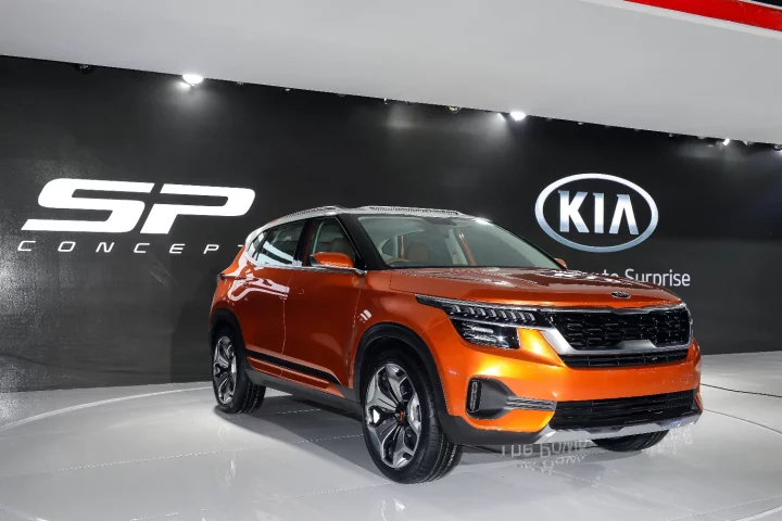 Kia's SP Concept on show at AutoExpo in India