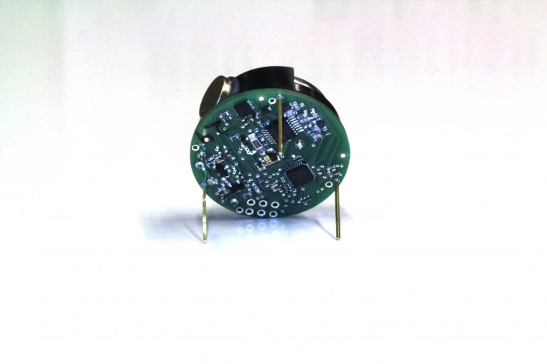 An underside view of a Kilobot