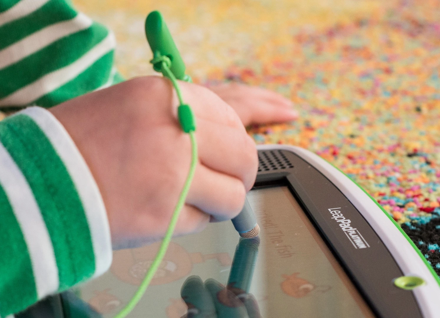 The stylus on the LeapFrog LeapPad Platinum is basic, but functional