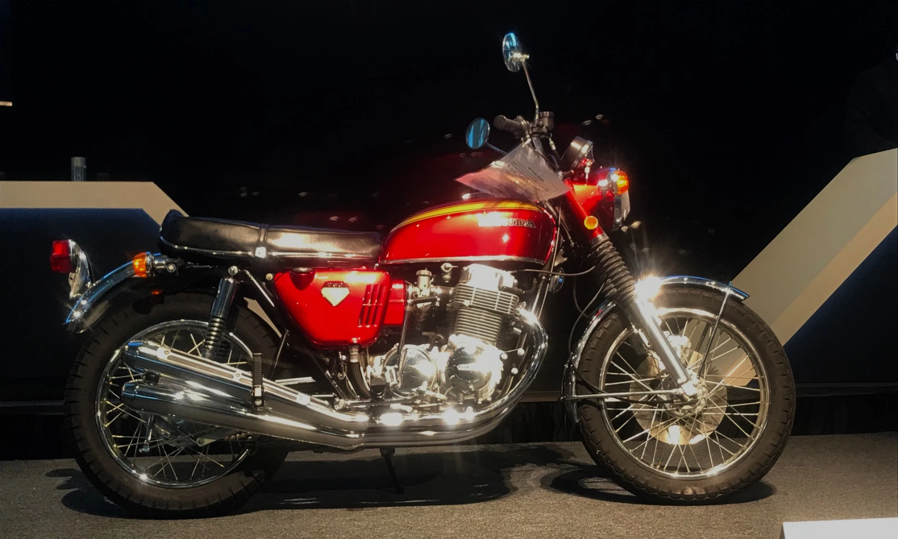 When the word "sandcast" is used in conjunction with a Honda CB750/4 it signifies one of the original batch of bikes which Honda hand made until it was certain its new motorcycle would be accepted by the public. Remarkably in hindsight, Honda wasn't certain the bike would be a success, and the first 7,414 CB750s produced prior to September, 1969 were all made with aluminum crankcases cast using a sand mold. A good resource for current or would-be owners of these highly collectible CB750s is the Honda CB750 Sandcast Only Owners Club. Auction Description