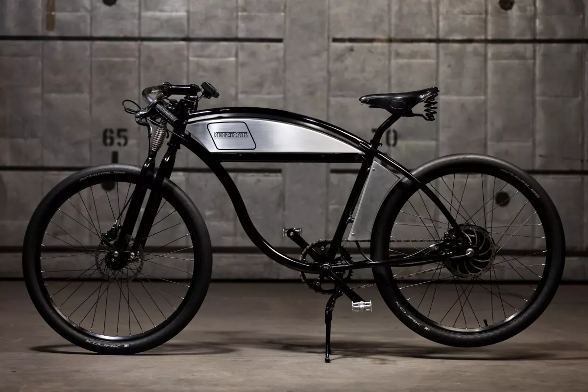 Derringer offers three bikes starting at $3,500 for a 37 V version, and going up to $6,500 for the faster, more customizable 63 V model