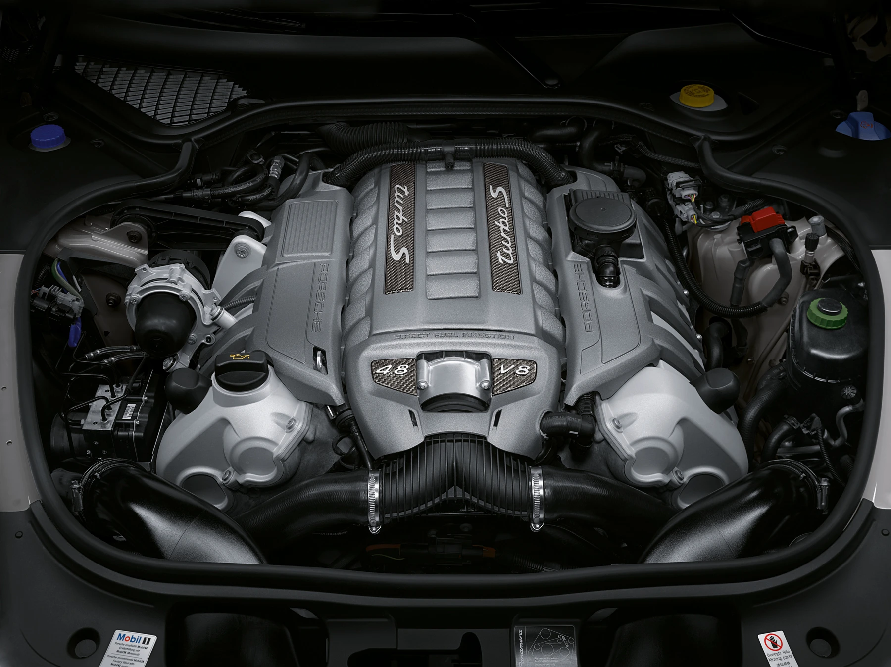 The engine powering Porsche's new Panamera Turbo S