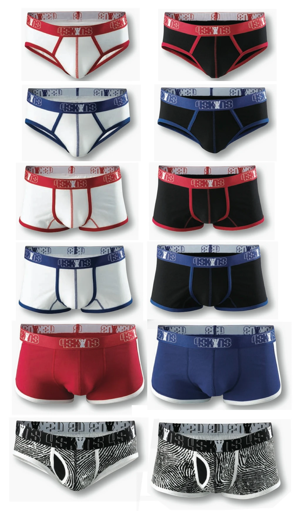 The 4SKINS odor neutralizing underwear range