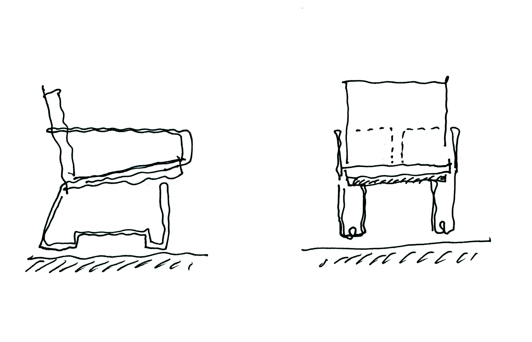 Castro Leal Library design sketch