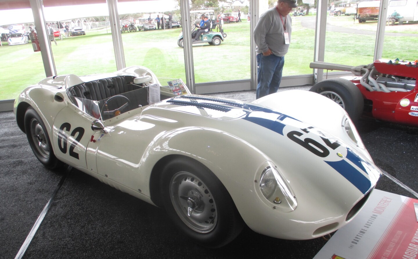 No sale | 1958 Lister-Jaguar "Knobbly"No Official Estimate | High Bid: $1,600,000One of two identical cars delivered to Briggs Cunningham in 1958, the other car sold for $1,980,000 during Monterey Car Week 2013, then in May, 2014 in Monaco, it sold again for €1,176,000 million ($1,618,363).Official Auction Description: Mecum Lot F75