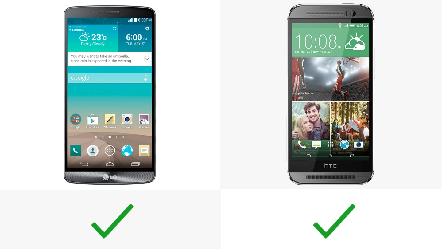 Both handsets feature infrared technology