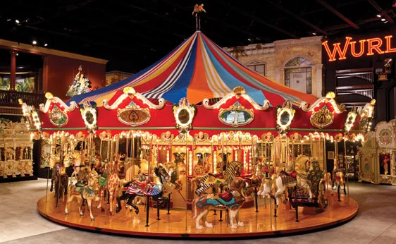 46-Foot Custom Carousel With 42 Animals, 2 Chariots and Wurlitzer 153 Band Organ, expected to bring US$1-1.5m. One for the person who has everything