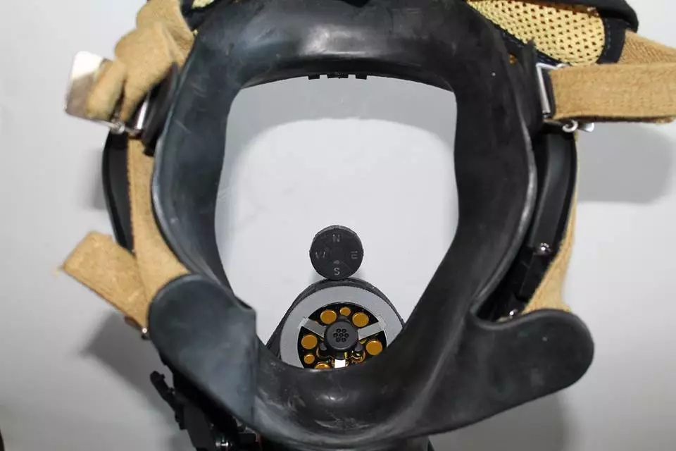 The waterproof Northern Star adheres to the inside of a firefighter's mask, and incorporates a gyroscope, accelerometer and magnetometer.