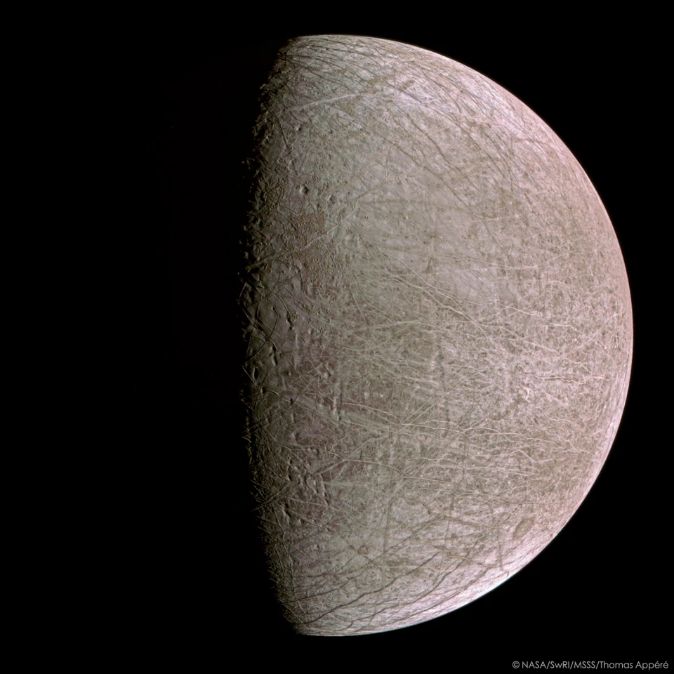 Color-enhanced image of Europa