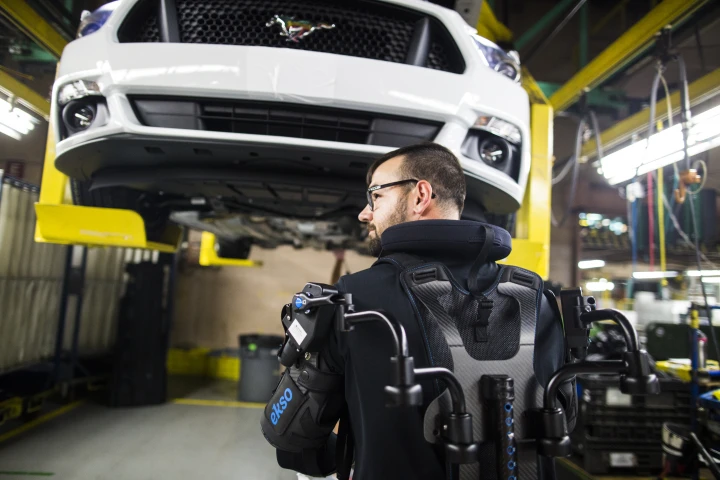 The EksoVest exoskeleton will be rolled out to 15 Ford plants worldwide