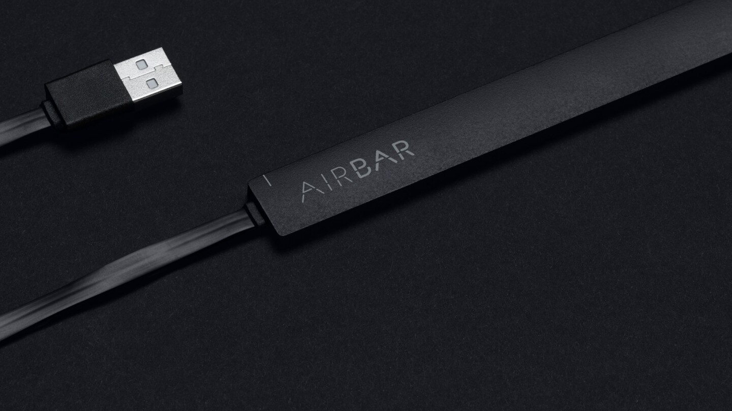 Users reportedly just stick the AirBar on their PC, plug it into a USB port, and it starts functioning