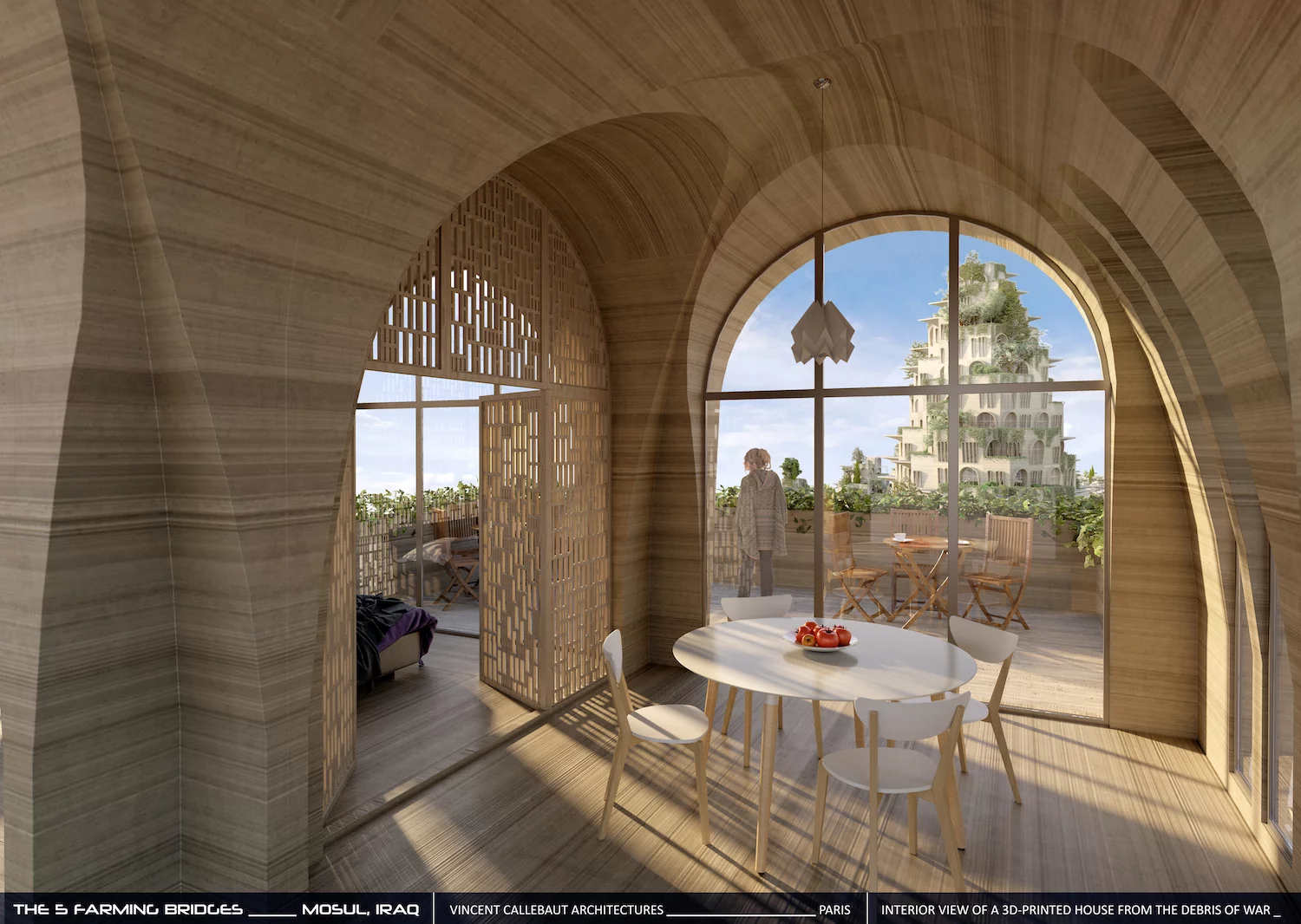 Inside one of the 5 Farming Bridges' homes