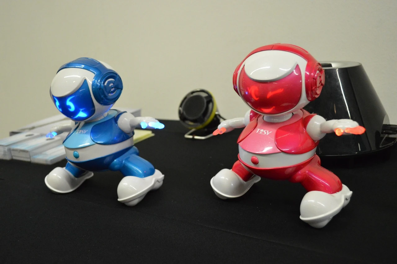 A couple of TOSY's DiscoRobos, bustin' a move at IFA