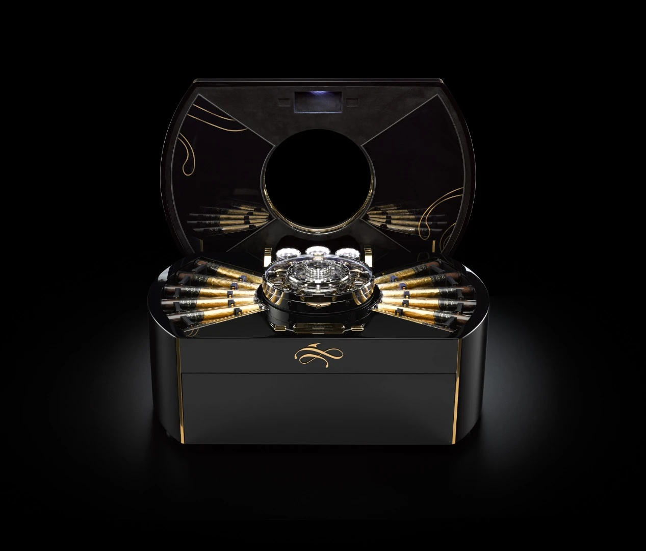 The Emperador holds 24 bespoke cigars