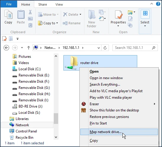 Map it as a network drive