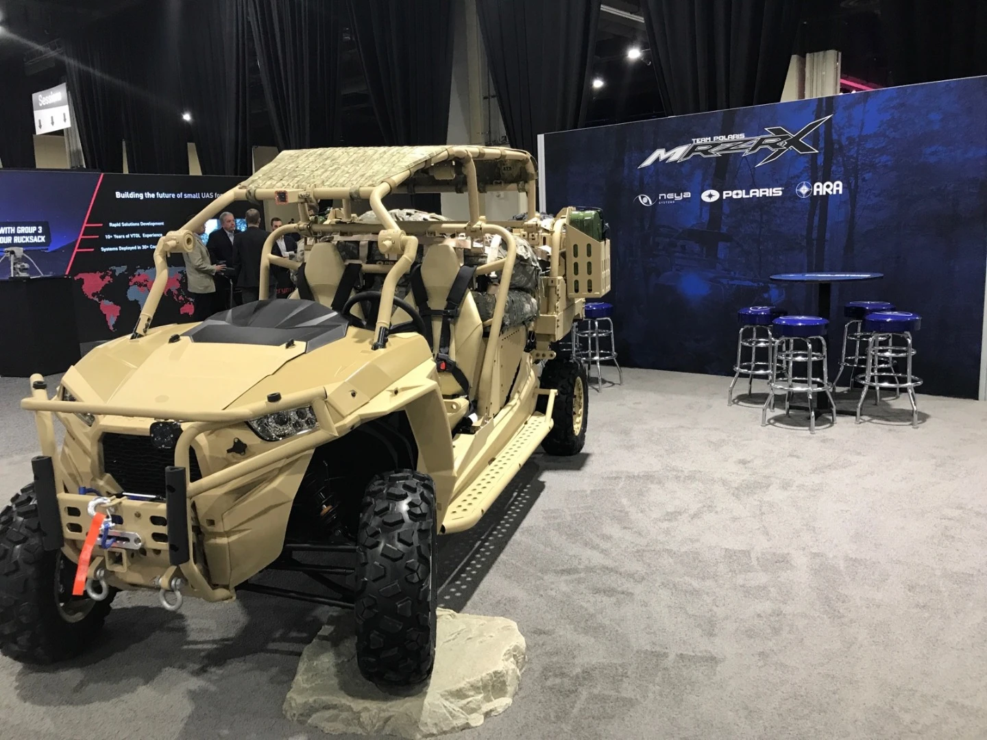 The MRZR X can operate in a variety of autonomous modes