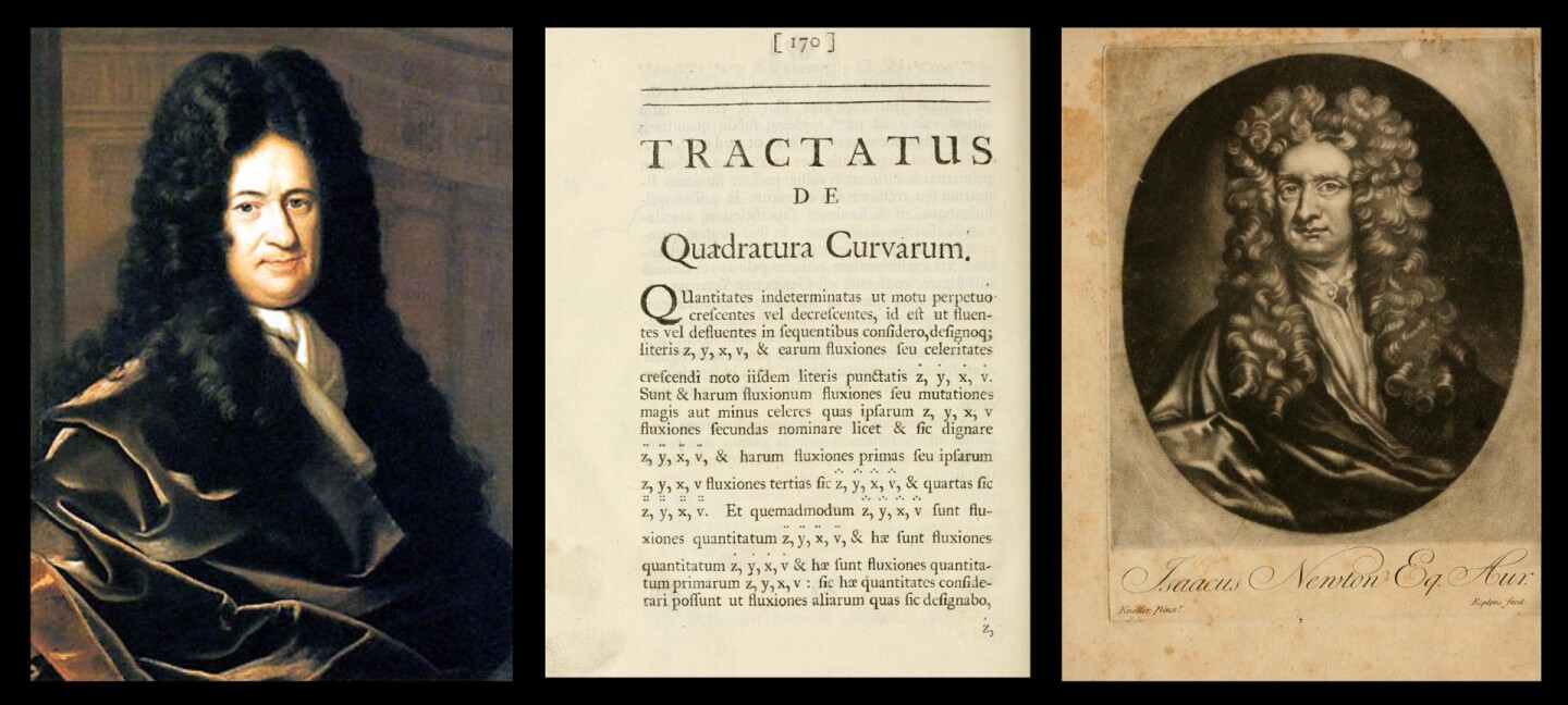 Newton's work on pure mathematics was virtually hidden from all but his personal correspondents for many decades, and then a great international debate began with both Newton and Willhelm Gottfried Leibniz claiming the prize of having invented calculus. Mathematics is the language of the Gods, the Queen of Sciences, and it was not until we had calculus, which enabled us to explore the science of things that change, that science was able to move forward at the frenetic pace it has since THIS BOOK. This final addition to Opticks, a tract on the quadrature of curves (integration) and another on the classification of the cubic curves, is one of Newton's many attempts to assert his priority over Leibniz. The two "Treatises of the Species and Magnitude of Curvilinear Figures" included at the end of the text of Opticks are Newton's first published mathematical papers and were intended to assert his priority over Leibniz in the discovery of the calculus. His Cambridge lectures, delivered from about 1673 to 1683, were published in 1707. It would be fair to say that both of these great men came up with calculus independently, as did the Persians five hundred years before them, and the Greeks went very close 2000 years before them too. Our view of scientific history is largely eurocentric and it is very sad that the scientific breakthroughs of the Chinese civilisation are so poorly documented, as we will only fully understand our heritage when it is fully transparent.