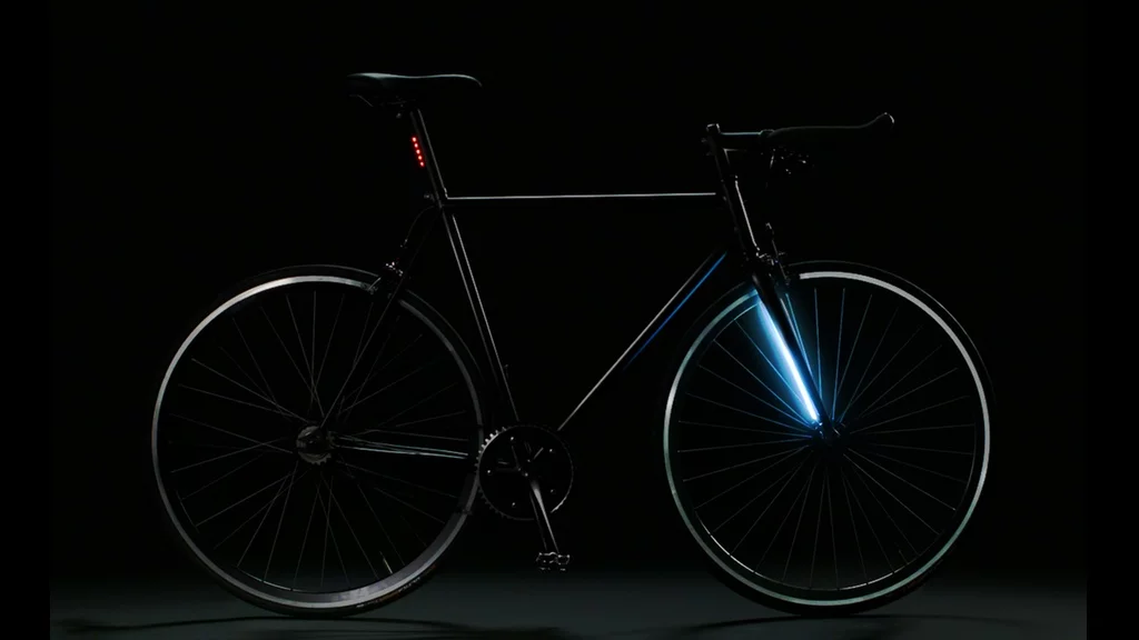 The Lyra has 100 LEDs integrated into its forks