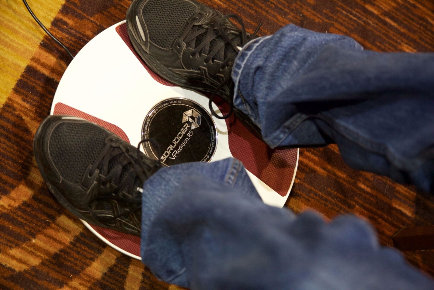 Unlike VR treadmills, this controller is meant to be used sitting down