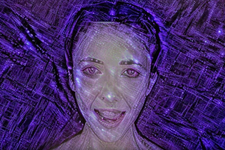 A still from the music video for the new single "Break Free" that features music entirely composed and produced by an artificial intelligence system